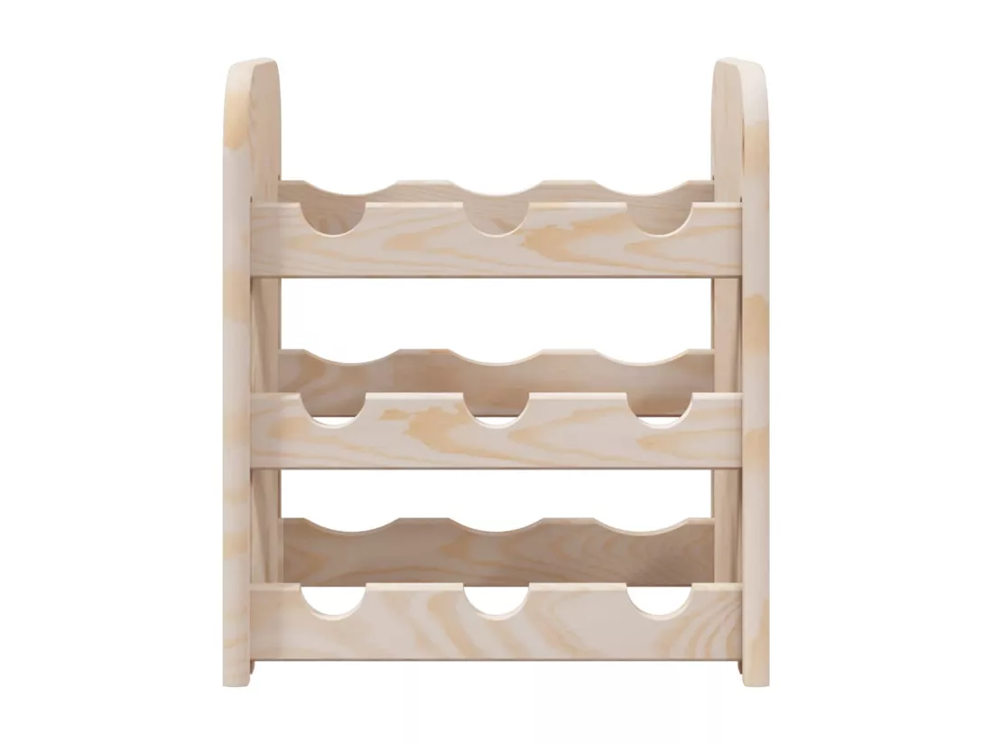 Casier à vin 33x25x37 cm bois de pin massif