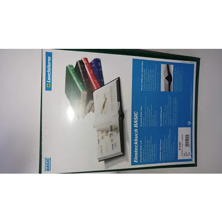 Leuchtturm Briefmarken Einsteckbuch grün