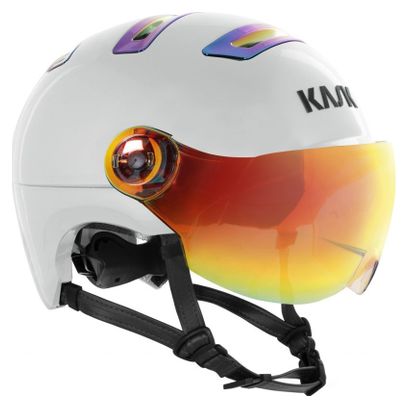 Casque Kask Urban R Rainbow Chrome WG11 Avorio Blanc - Produit Reconditionné
