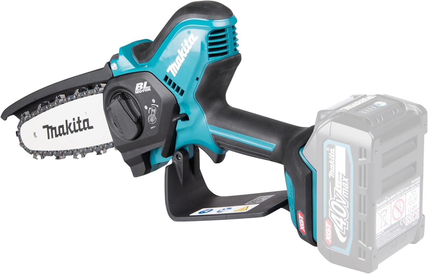 Akku-Astsäge, 40V, 15 cm Schnittlänge, 8 m/s Kettengeschwindigkeit, Petrol-Schwarz UC029GZ