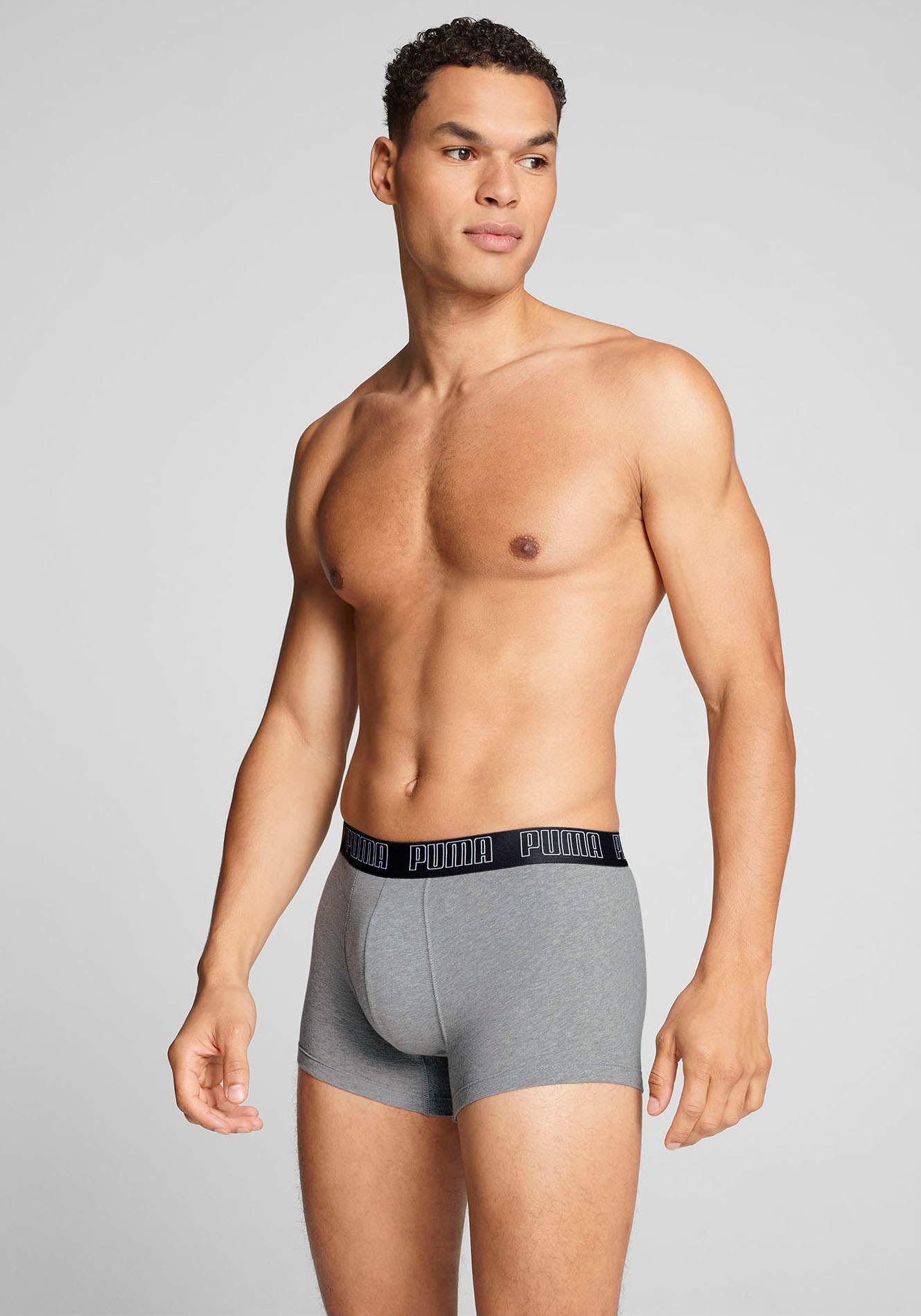 PUMA Boxer »Everyday Hipster«, 2er-Packer Packung, ohne Eingriff, Logobund