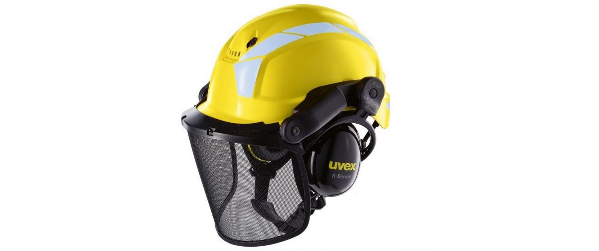 Schutzhelm Pheos Forestry, Gelb<br>Forsthelm Komplettset