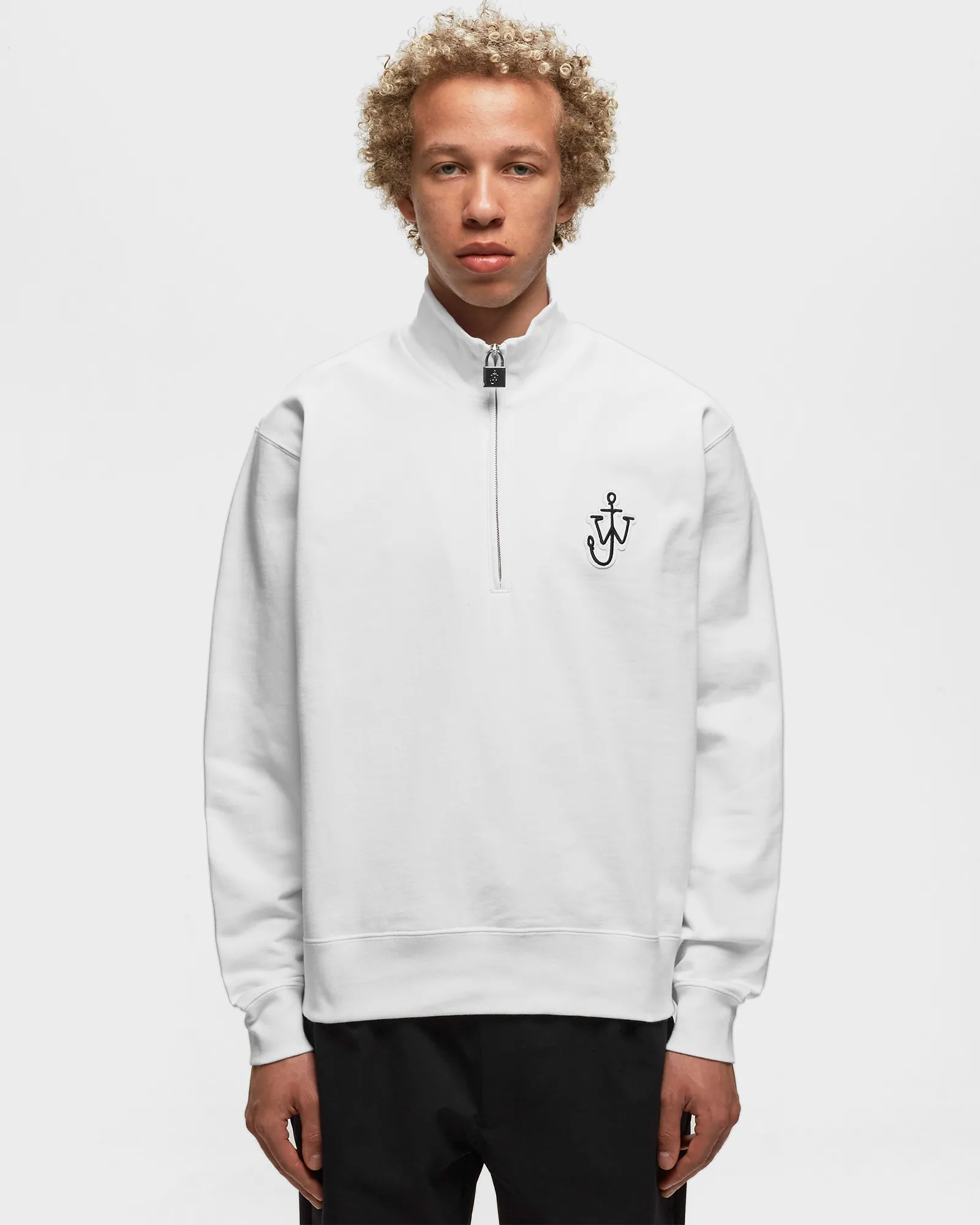 JW Anderson PADLOCK HALF ZIP SWEATSHIRT