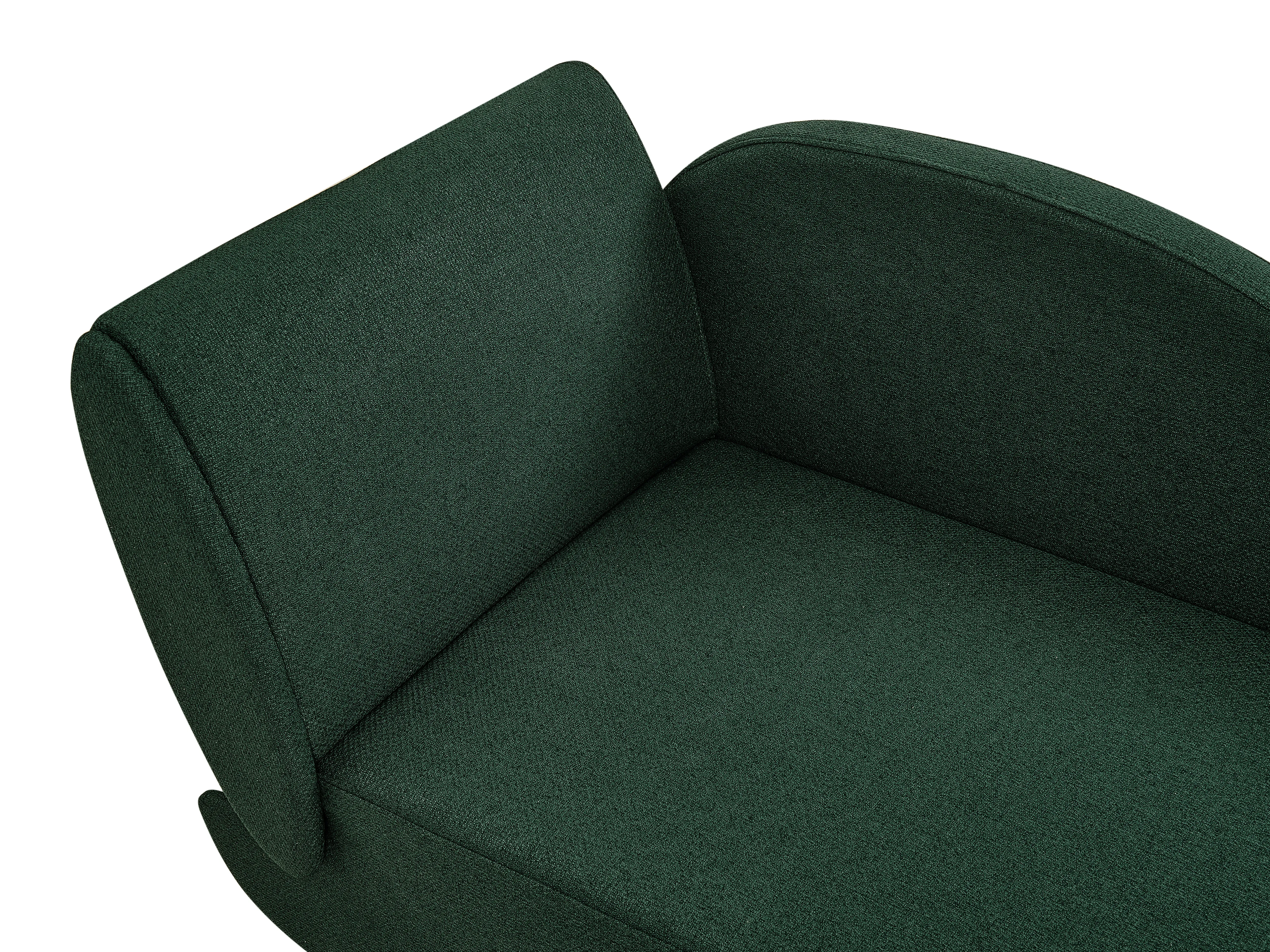 Linkszijdige chaise longue MERI Kunstlinnen Groen met opbergruimte