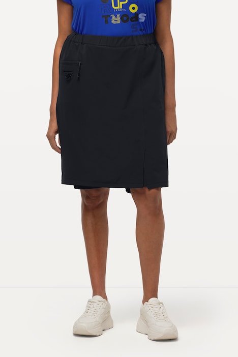Skort, wasserabweisend, Elastikbund, Saumschlitz