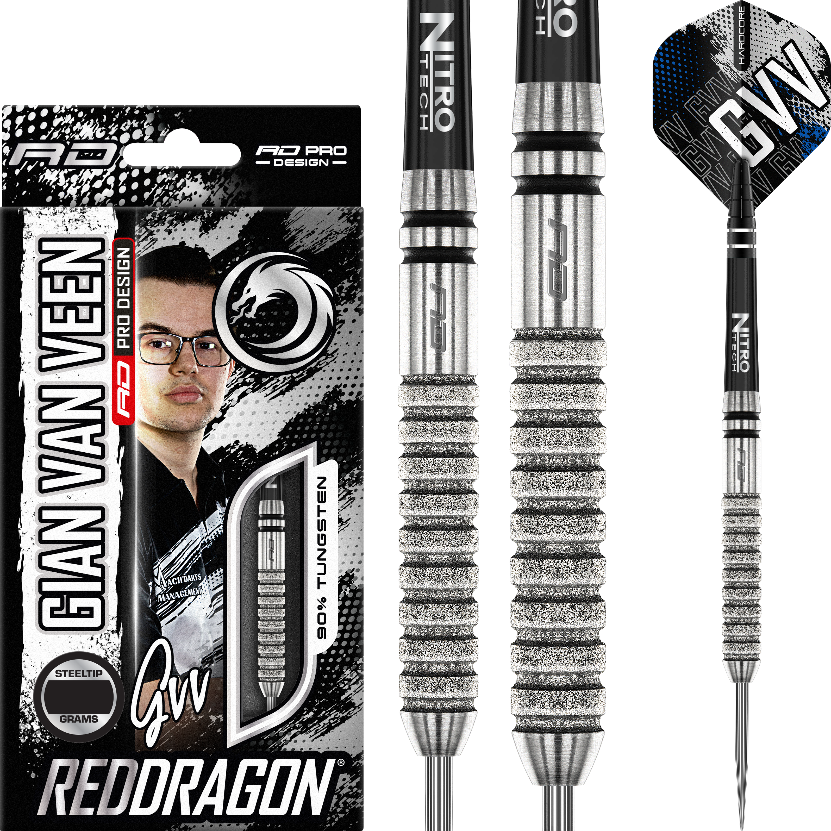 Red Dragon - Gian van Veen Tour Edition - Steeldart