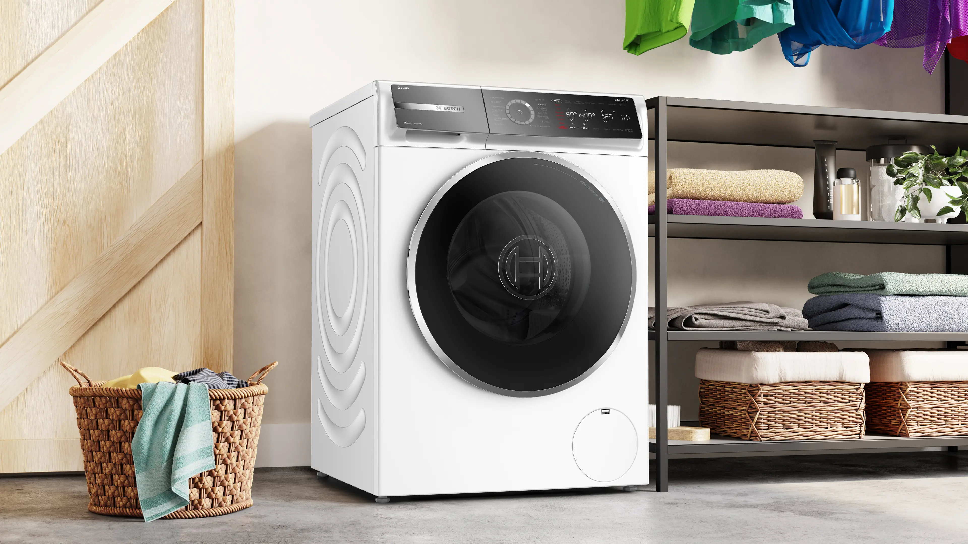 Serie 8 Wasmachine, voorlader 9 kg max. 1400 rpm