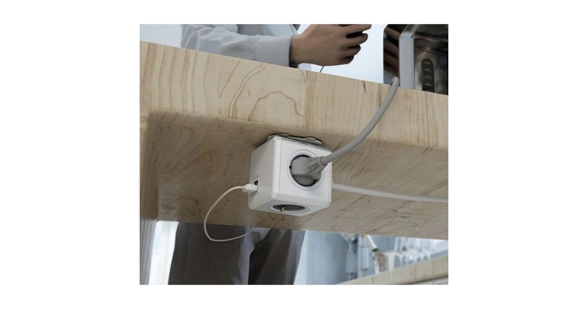 AllocacocPowerCube | Extended USB | stekkerdoos stekkerdoos  (Wit/grijs)
