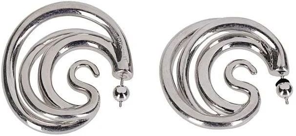 Panconesi Oorbellen - Medium Hoop Earrings With Serpent-Inspired Design in multi