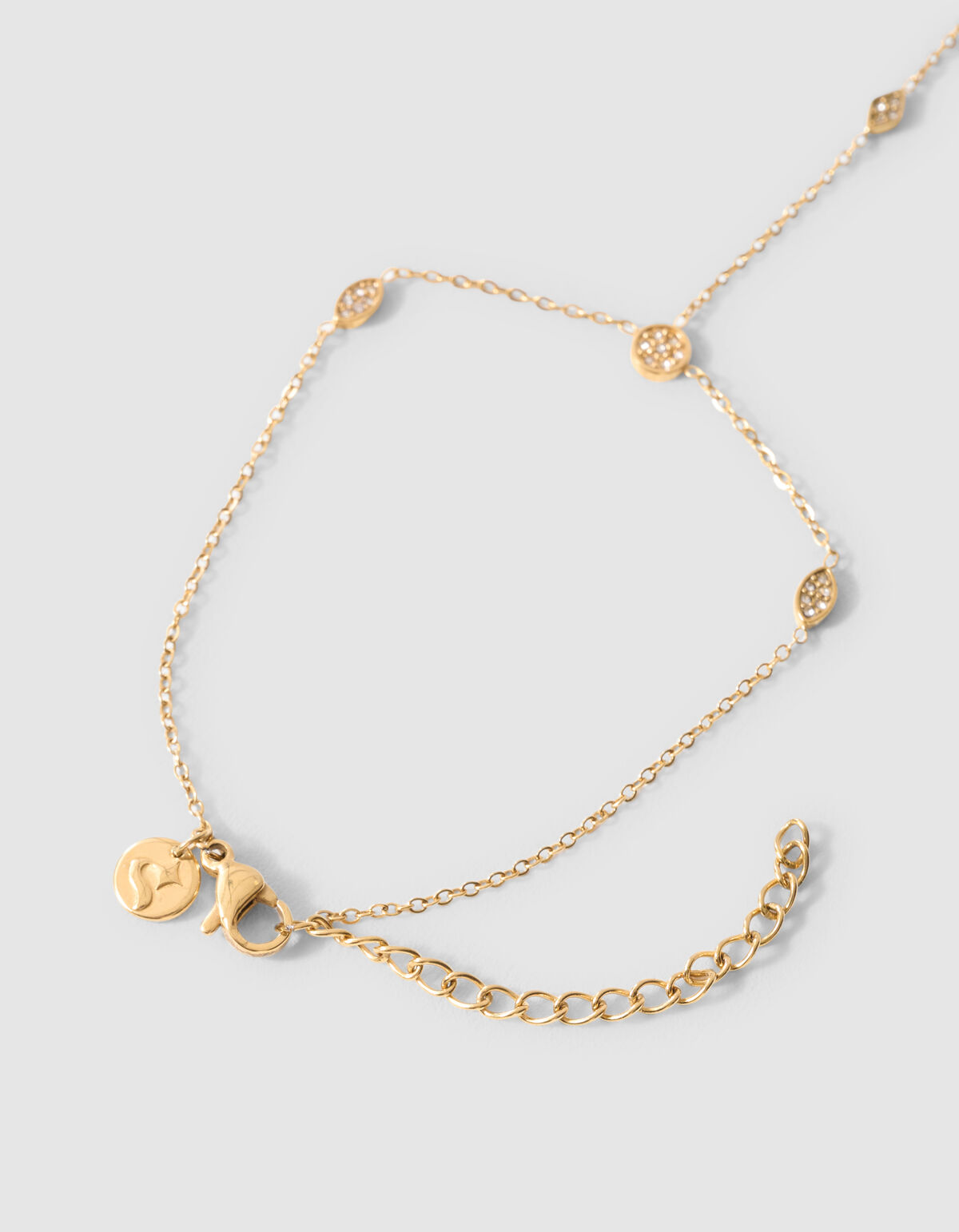 Eye Shape Hand Chain Goud