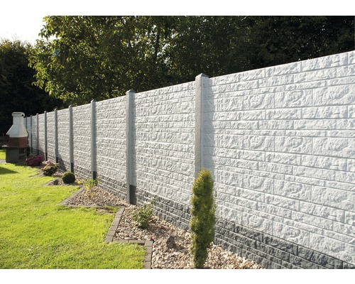 Betonnen schuttingpaneel standaard rots 200x38,5x3,5cm