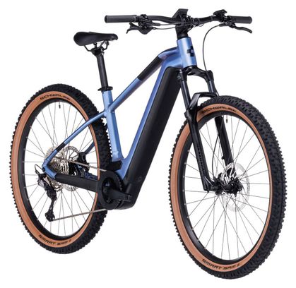 VTT Électrique Semi-Rigide Cube Reaction Hybrid Race 625 Shimano Deore/XT 12V 625 Wh 29'' Bleu Violet Switch