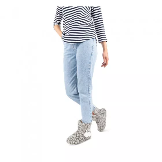 Chaussons bottines GRIS MERRY SCOTT