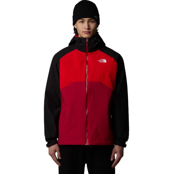 Veste randonnée THE NORTH FACE STRATOS JACKET - EU GARNET RED/HIGH RISK RED/TNF BLACK