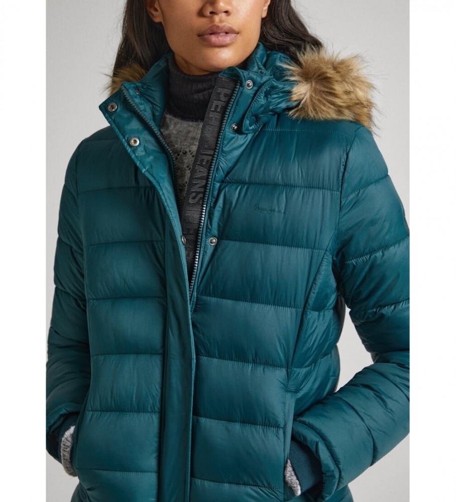 Jaqueta curta verde Pepe Jeans May