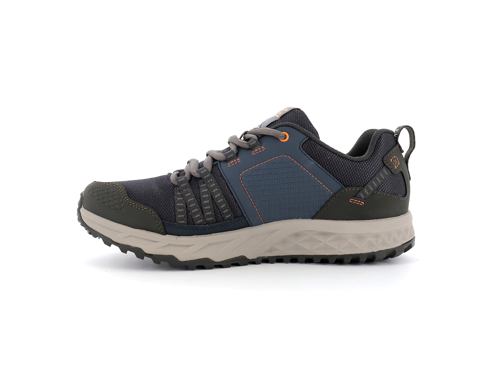 Skechers-ESCAPE PLAN Synthétique Gris Orange