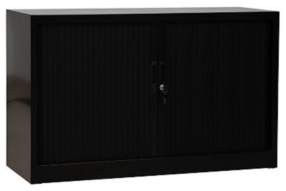 PROREGAL Weasel 2 rolluikkast, 2 legplankhoogtes, HxBxD 75 x 120 x 46 cm, zwart