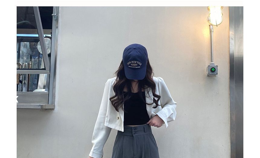 Rustie - Hoge taille effen wijde broek