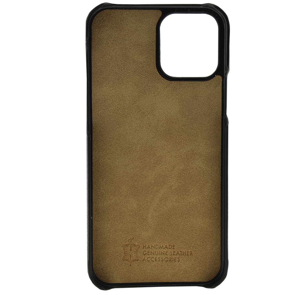 iPhone 12 / iPhone 12 Pro Echtleder Hülle Back Case (LENNYIP12_6.1-M14) - Beige