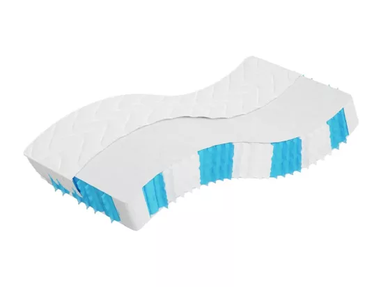 Matelas à ressorts ensachés dureté moyenne 90x190 cm
