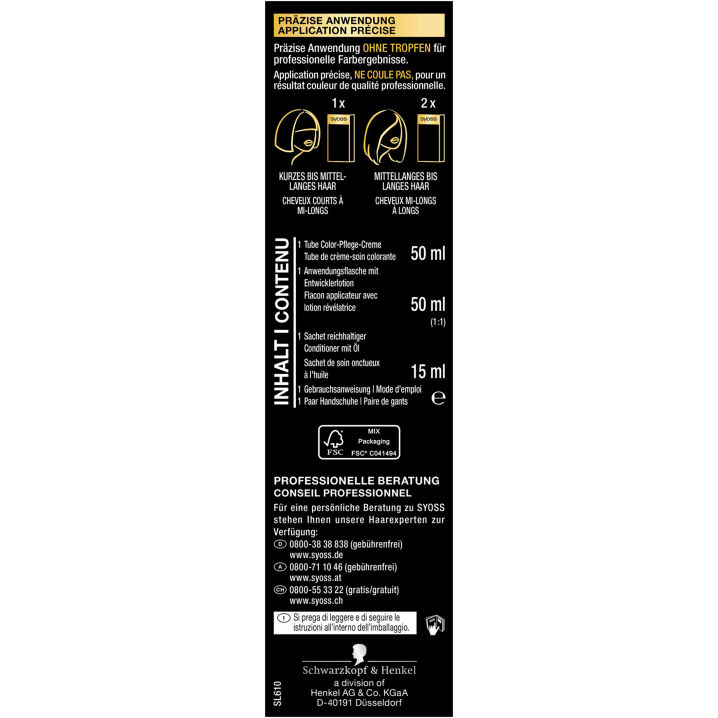 Syoss Oleo Intense Permanente Öl-Coloration 6-10 Dunkelblond