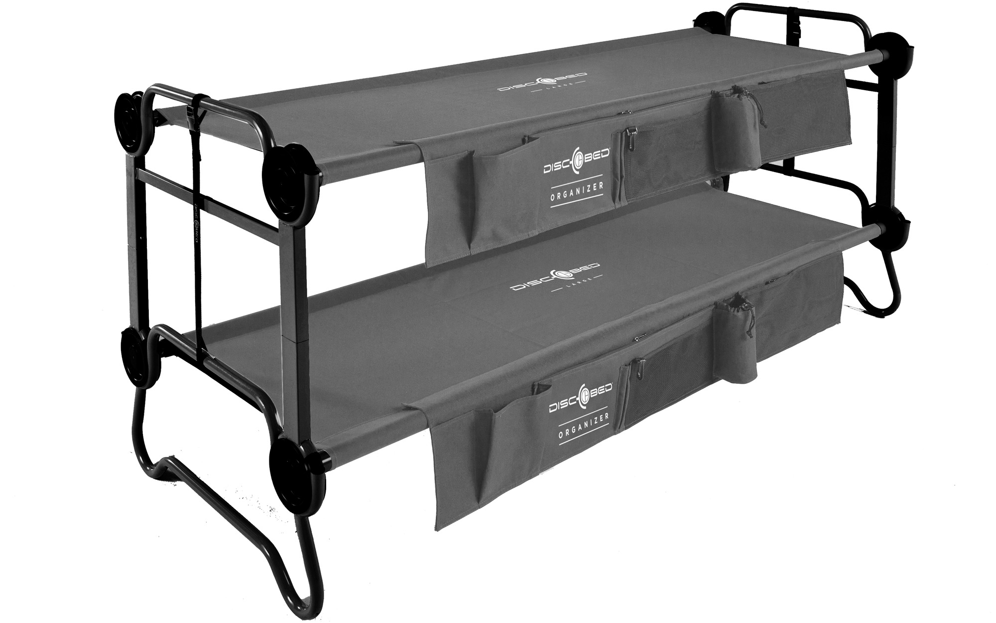 Disc-O-Bed L mit Seitentaschen - Anthrazit