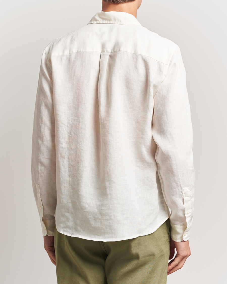 Colorful Standard Garment Dyed Linen Shirt Ivory White