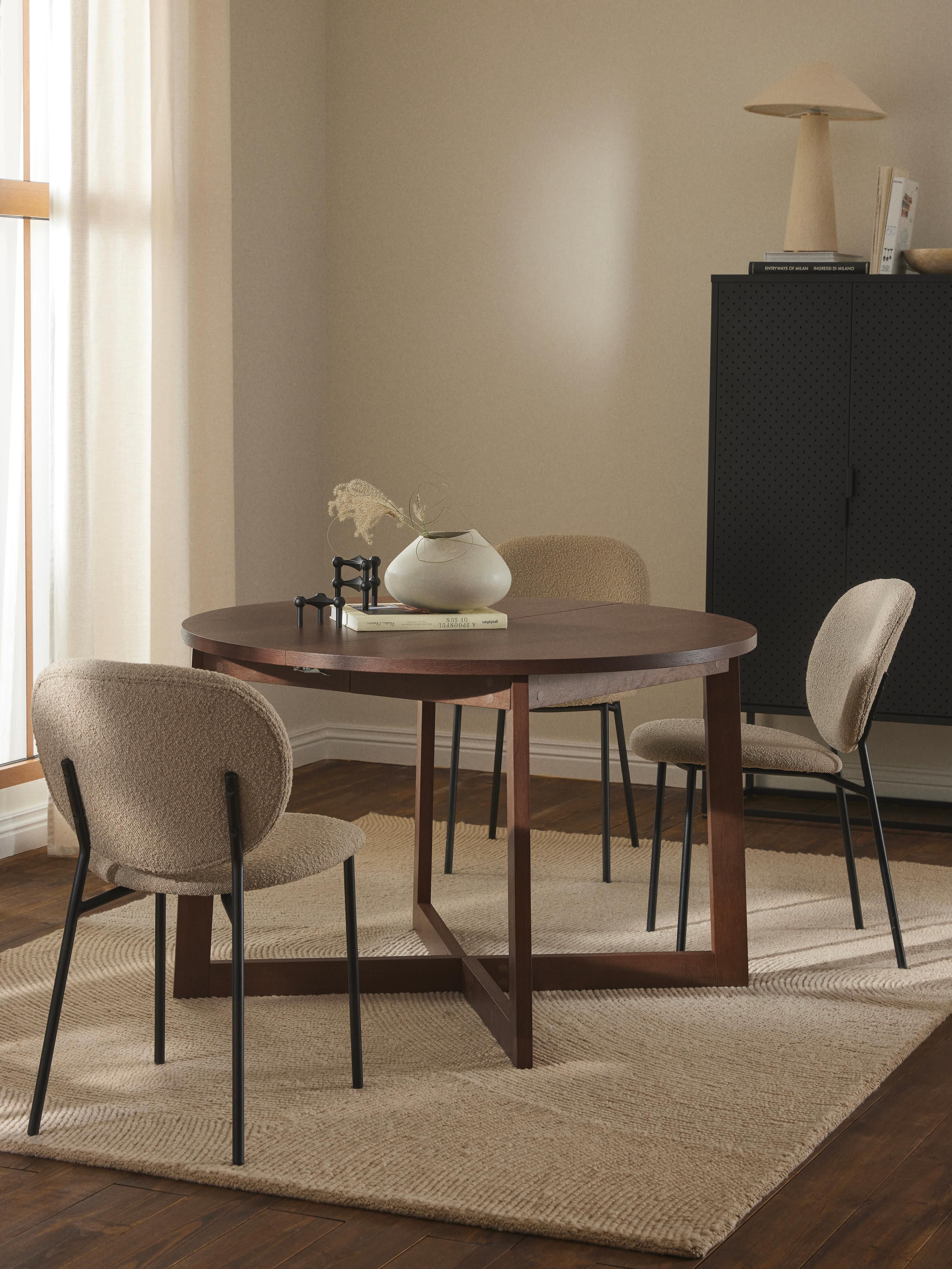 Uitschuifbare eettafel Bennet, in verschillende formaten