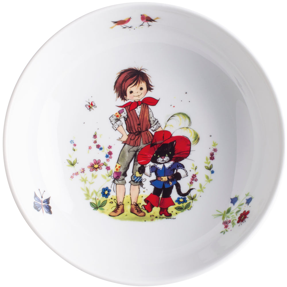 KAHLA Kids tiefer Teller 18 cm Gestiefelter Kater