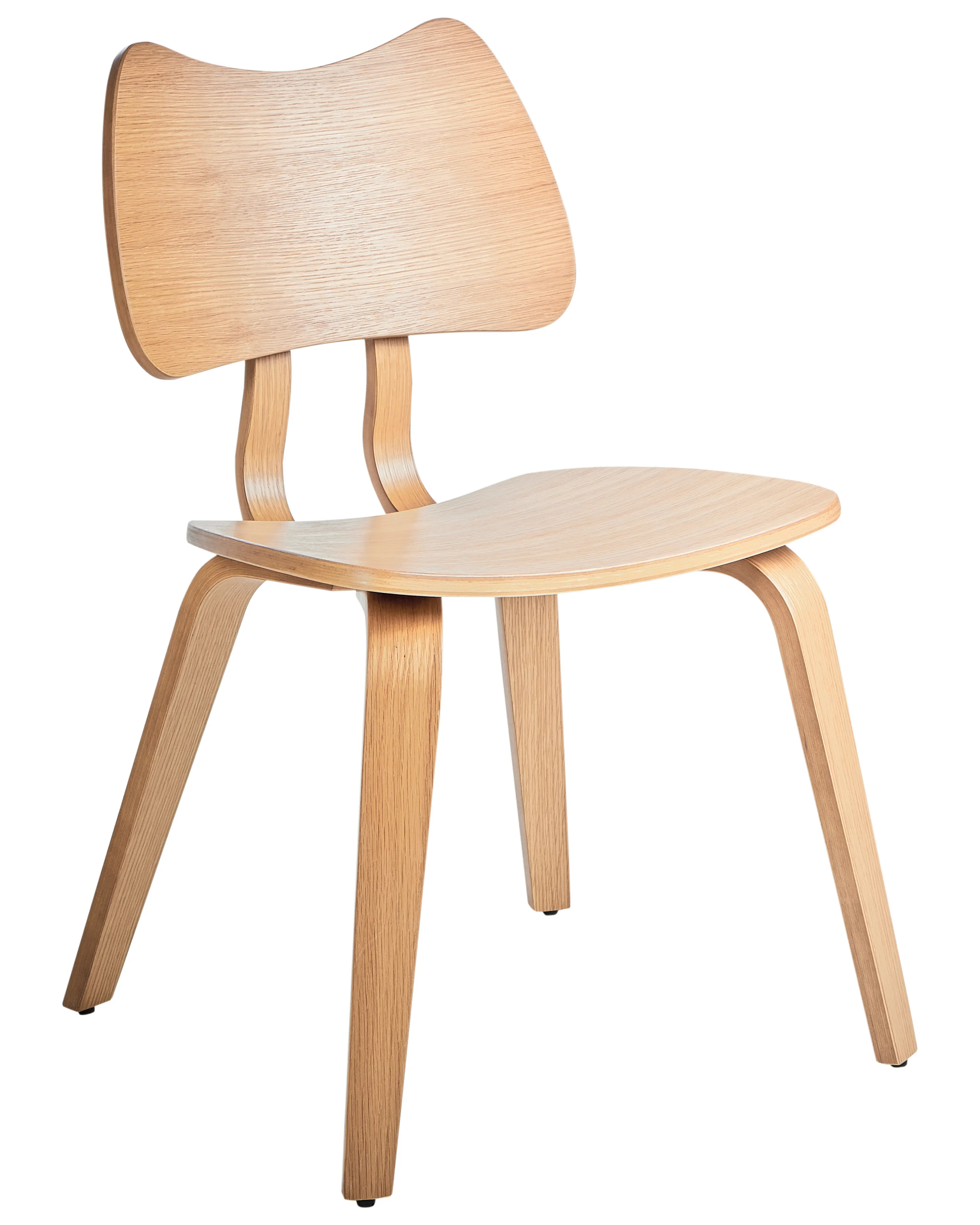 Set van 2 eetkamerstoelen DIANA Hout Lichtbruin