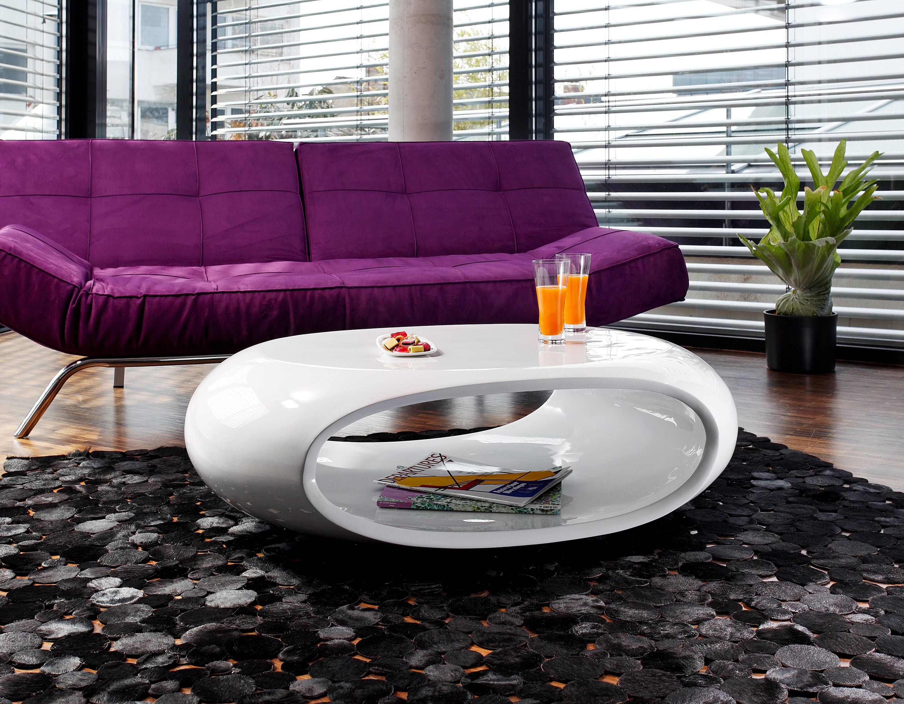 Couchtisch 70x100 weiß Glas Sofatisch Wohnzimmertisch Beistelltisch Tisch