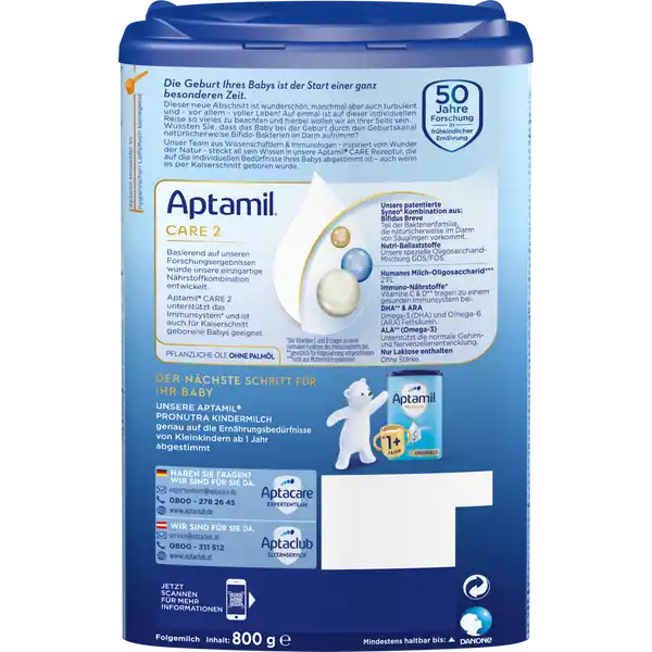 Care 2 Folgemilch nach dem 6. Monat