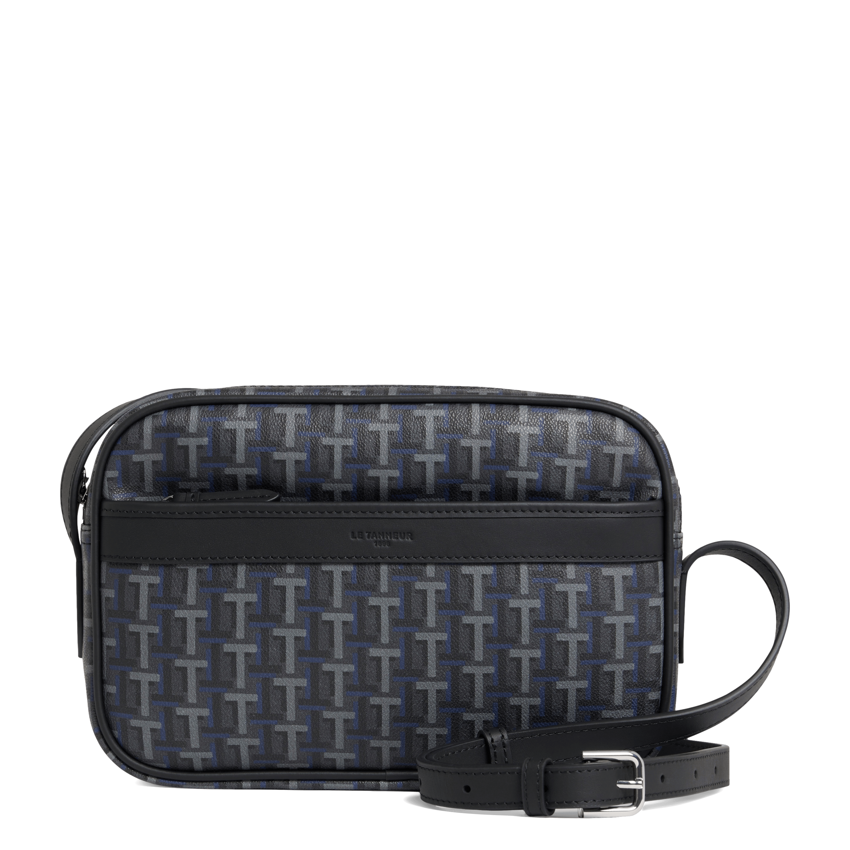 CAMILLE - Sac bandoulière imprimé en toile| Marron