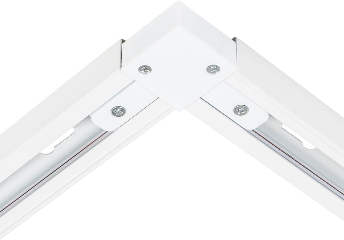 QAZQA - Modern Modernes 1-Phasen-Schienensystem Komplettset I Spotlight I Deckenspot I Deckenstrahler I Strahler mit 10 Spot I Spotlight I Deckenspot I Deckenstrahler I Strahler I Lampe I Leuchtes wei