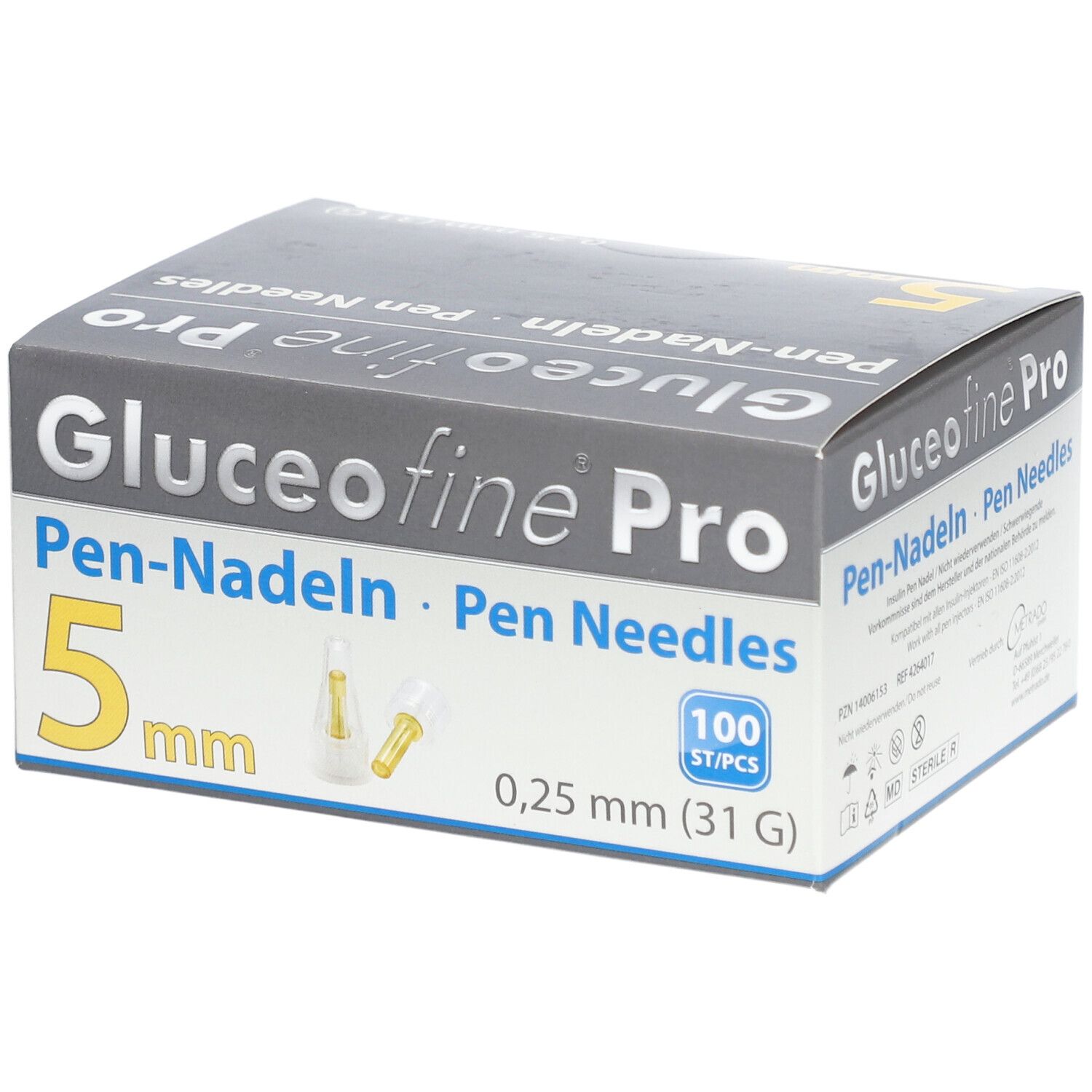 Gluceofine Pro Pen-Nadeln 31 G 0,25 x 5 mm