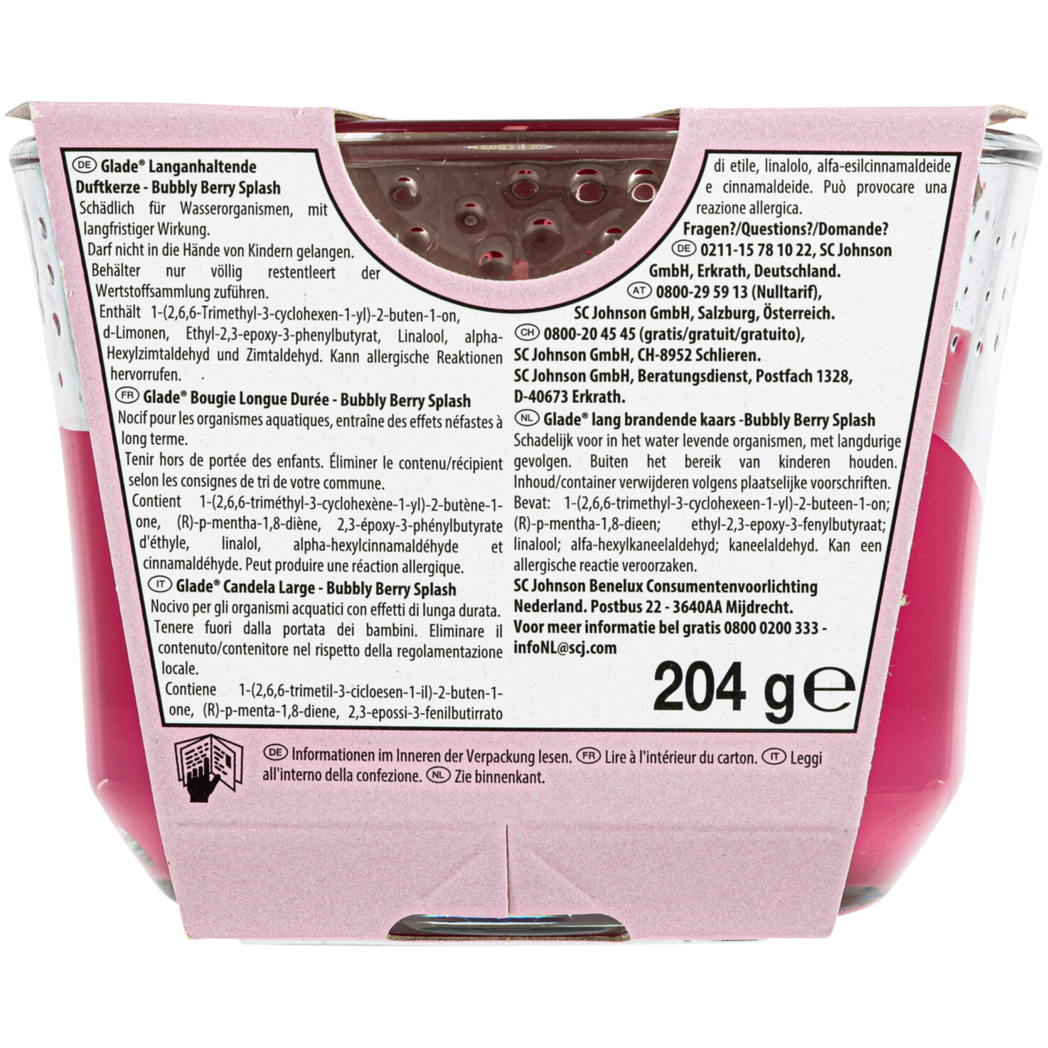 Glade Duftkerze gross Berry Splash