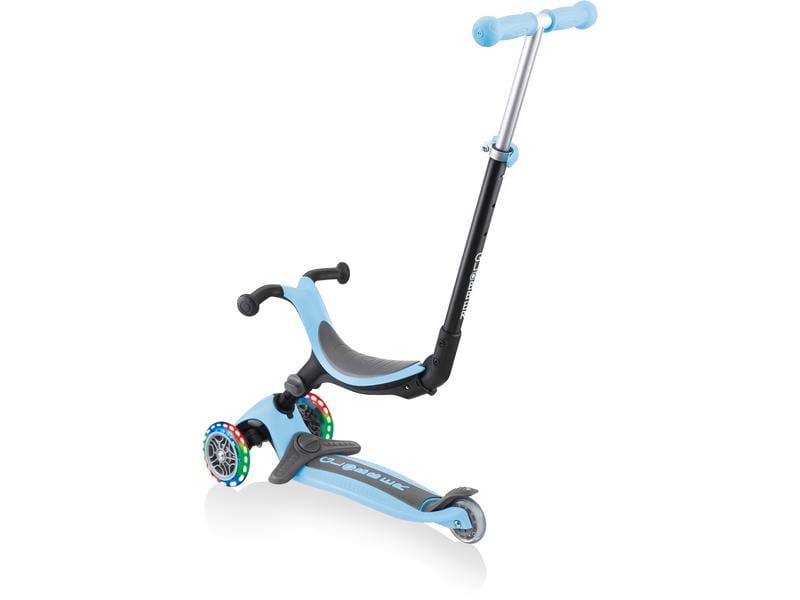 GLOBBER Scooter GO UP Foldable Plus Lights, Pastel Blau Scooter