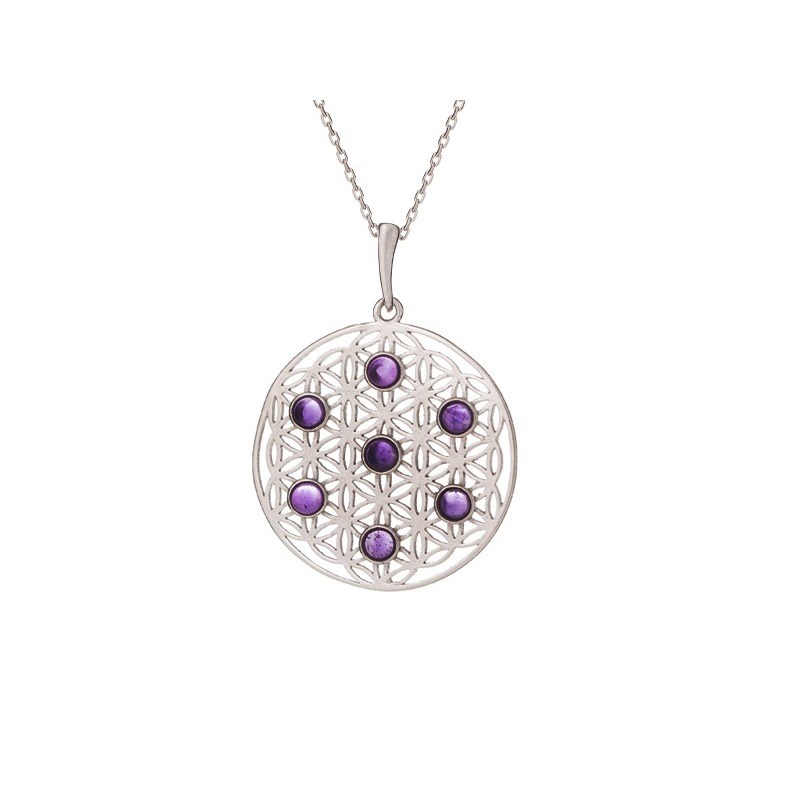 PENDENTIF ARGENT AMETHYSTE