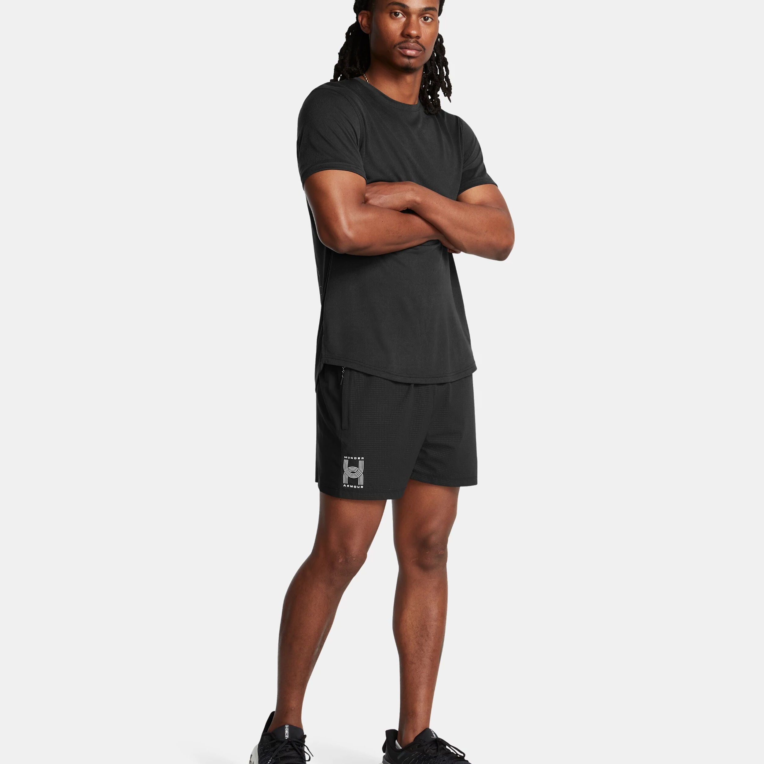 Under Armour Run Anywhere Short De Running Hommes - Noir , Blanc