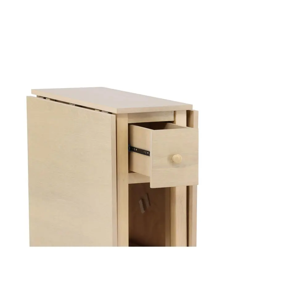 Eettafel Uitschuifbaar - Naturel MDF - 30x80x75cm - Edward
