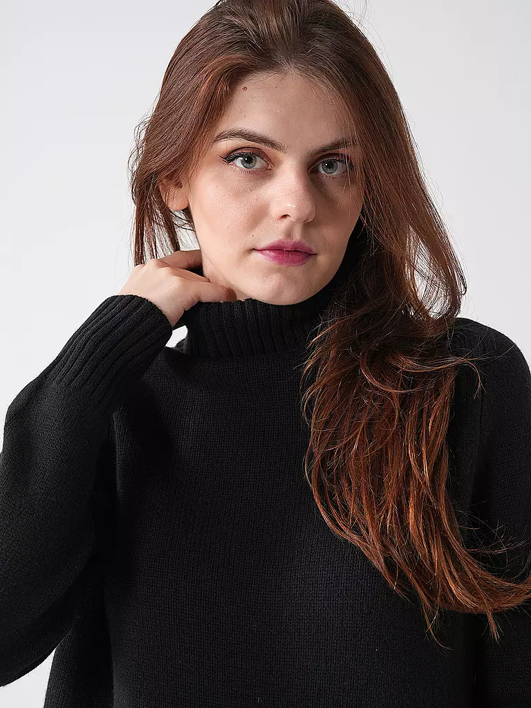 ECOALF Rollkragenpullover CAQUIALF  schwarz