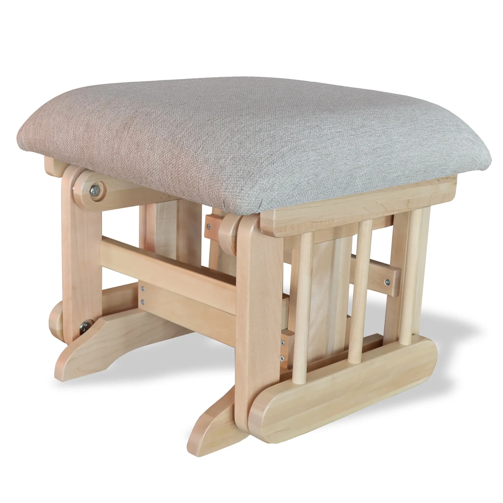 Goberce Tabouret naturel tissu LIN20