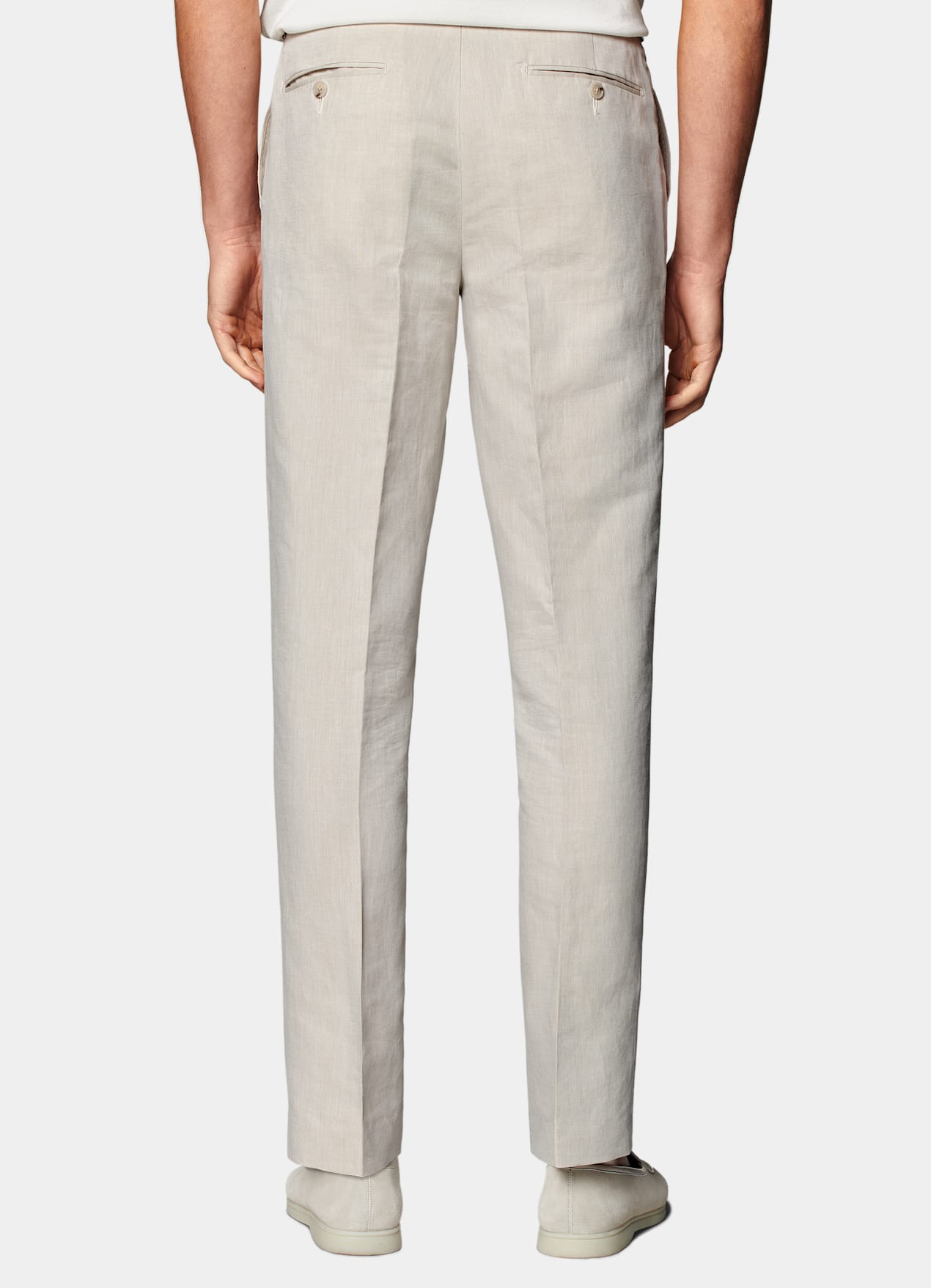 Pantalon Slim Leg Straight sable