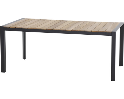 Eettafel Siena Garden Zurich 180 x 90 cm antraciet