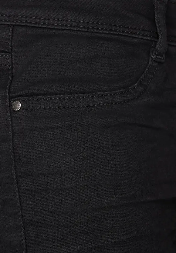 Schwarze Skinny Fit Jeggings - black od black washed
