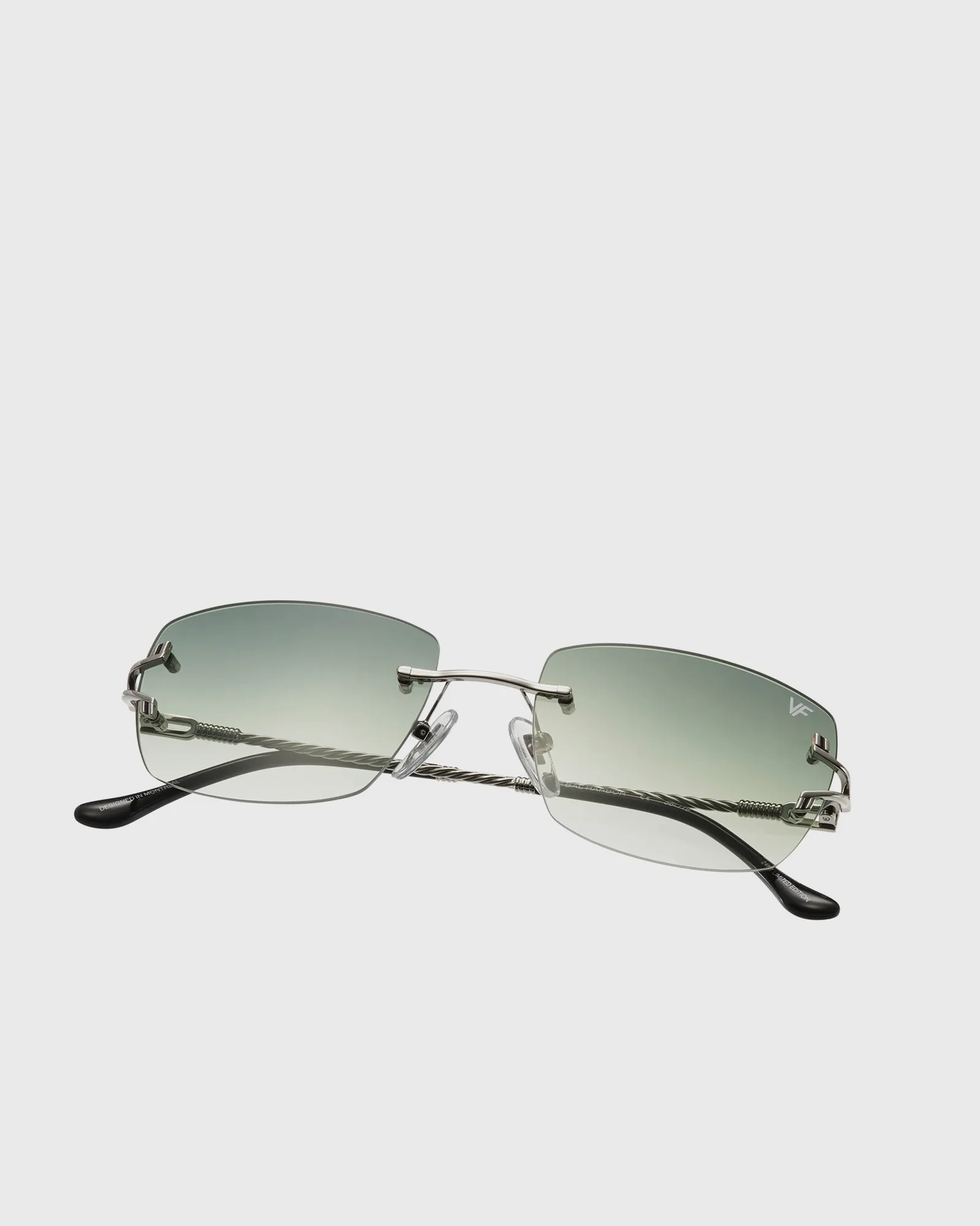 Vintage Frames Bal Harbour Drill Mount 24kt White Gold