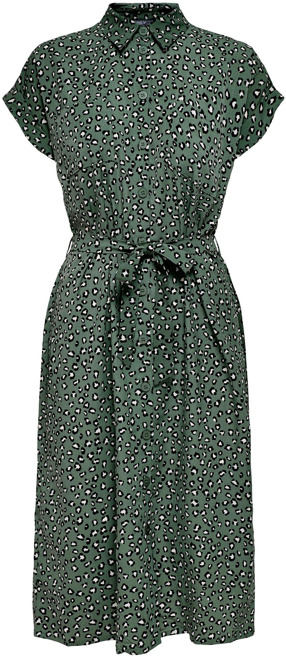 ONLY Hemdblusenkleid »ONLHANNOVER S/S SHIRT DRESS NOOS WVN« Brusttaschen Sommerkleid