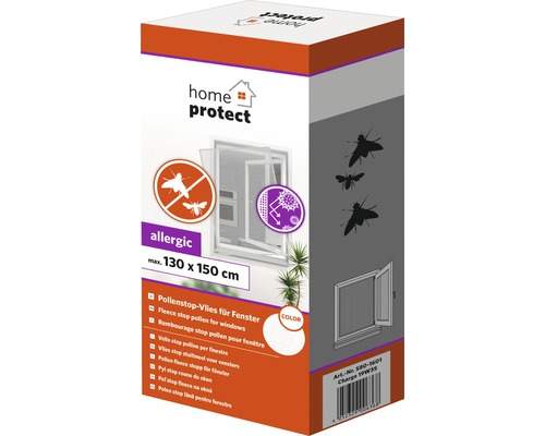 Pollenwerend home protect vlies zonder boren wit 130x150 cm