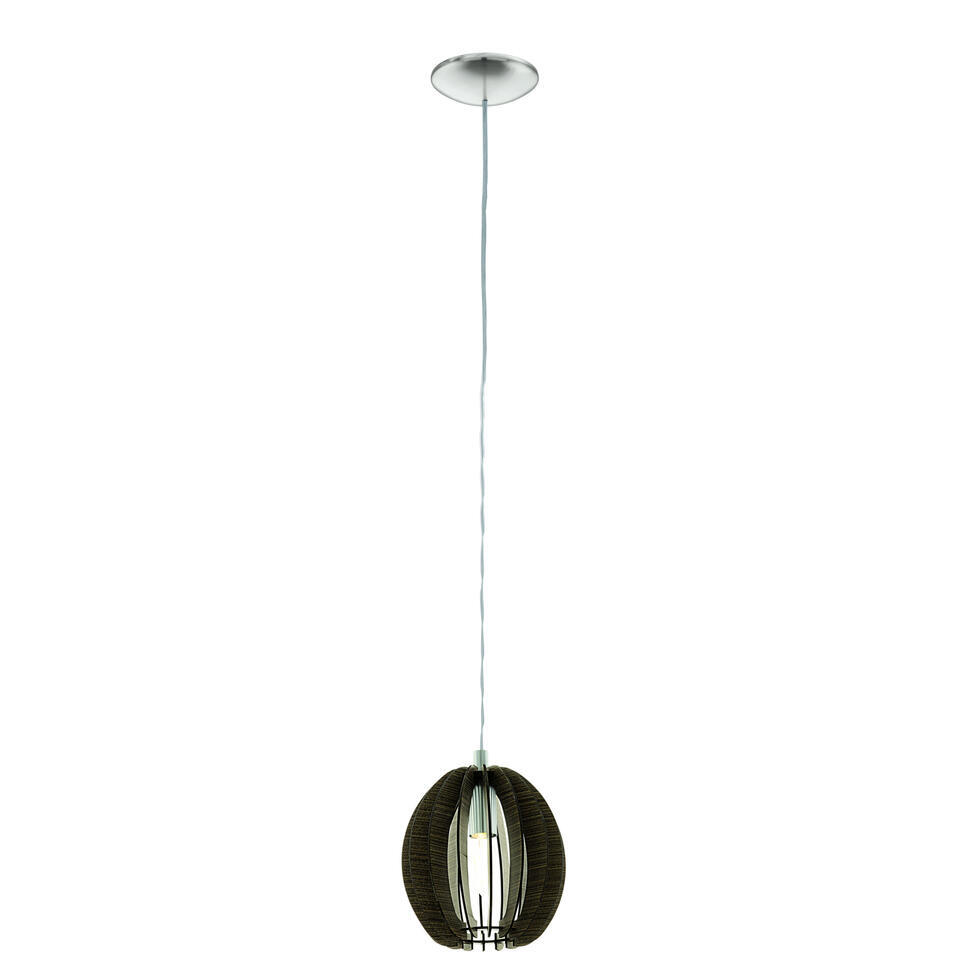 EGLO Cossano Hanglamp - E14 - Hout - Grijs/Bruin