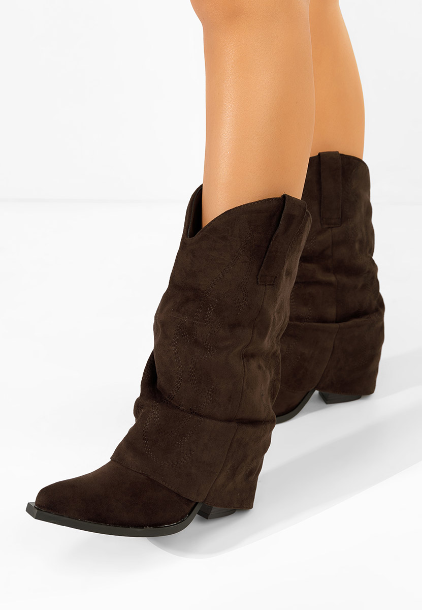 Bottes à talon brunes Wandia